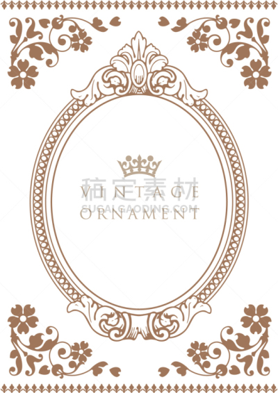 装饰品,华丽的,空的,背景分离,边框,复古风格,古董,古典式,古典风格,绘画插图