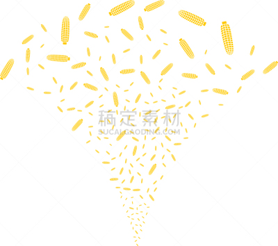 小溪,玉米,喷泉,农业,活力,有机食品,华丽的,食品,图像,矢量