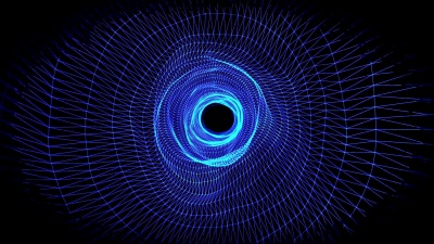 移动数字线路连接隧道，主题蓝色电脑绘图