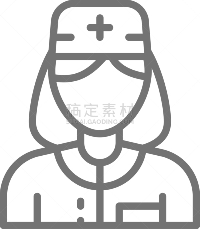 护士,女人,医药职业,线图标,轮廓,专门技术,商务,健康保健,人