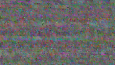 电视静态-带有立体声音频 可循环的亮色像素化数字噪声。