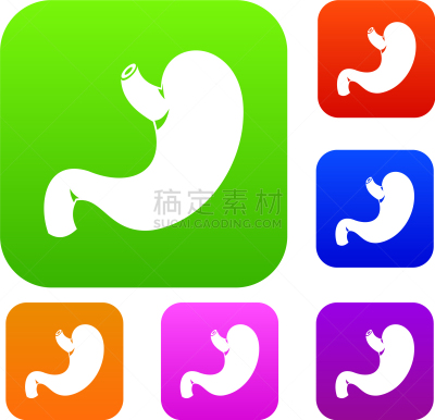 舞台,胃,分离着色,健康保健,红色,人,图像,品牌名称,矢量,收集