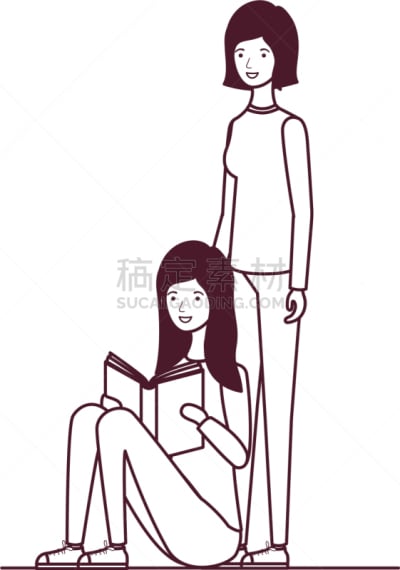 女人,书,世界读书日,图书馆,书店,女孩,坐,剪影,叉腰,享乐