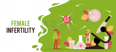 人造的,药,生物学,健康保健,科学家,模板,女人,卵子,怀孕