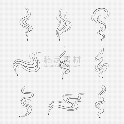 烟,分离着色,概念,直的,云,臭,图像,蒸汽,浓烟,流动