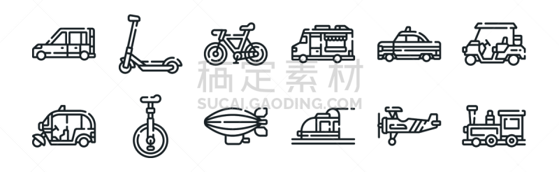 出租车,计算机图标,地铁,细的,单轮脚踏车,自行车,轮廓,接力赛,12点整,火车
