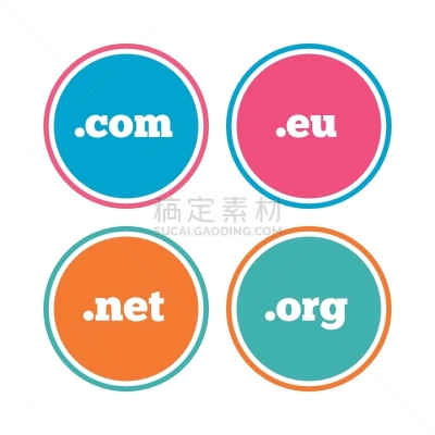 com域名,标志,网,平坦的,不明确的地点,电子邮件,代币,技术,图像