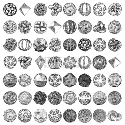 秘密,球体,三维图形,圆形,水晶,矢量,时尚,星形,超自然,抽象