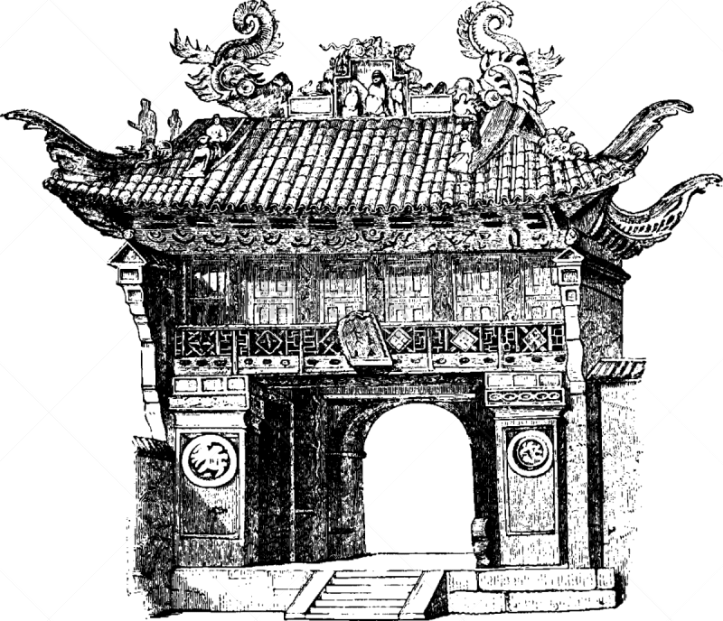 孔子,大门,寺庙,建筑物门,白色,矢量,图像,雕刻图像,黑色,开