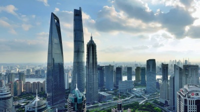   上海陆家嘴摩天大楼，中国