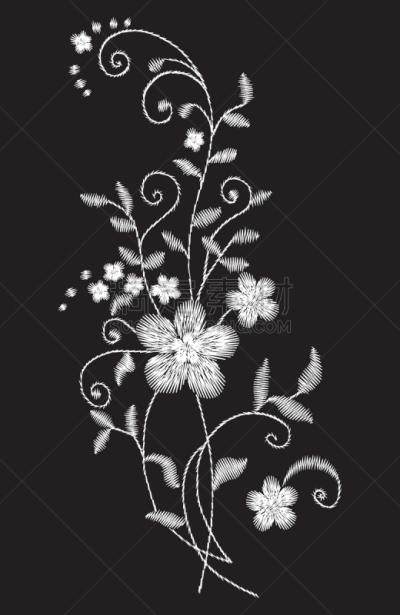 传统,纺织品,牡丹,式样,刺绣,巨大的,高雅,个人随身用品,花,打印