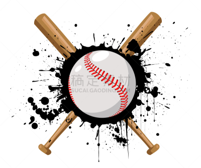 baseball with baseball bat