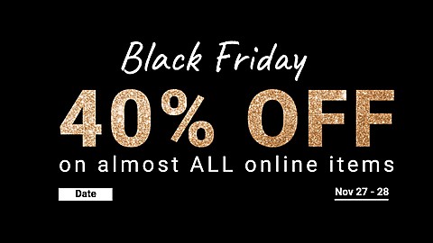 Black Friday Discount E-commerce Banner