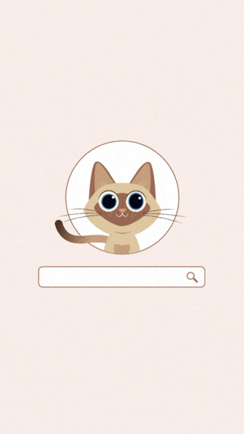 文体娱乐搜索框可爱小猫竖版视频