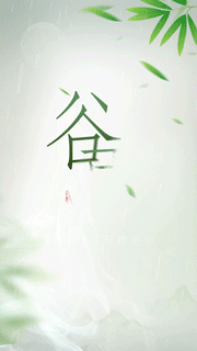 谷雨人物展示中国风竖版视频