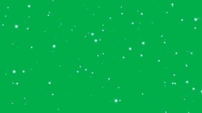 Stars shine effect background on green screen animation. Christmas decoration.