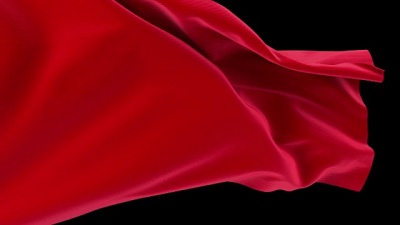 Flowing Cloth Reveal Red