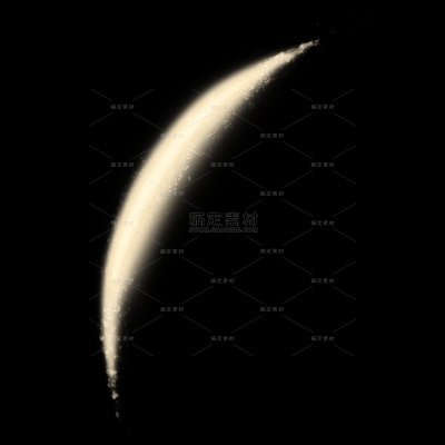 特效系列科技感金色曲线发光渐变贴纸