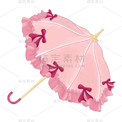 手绘风-洛丽塔物品-伞