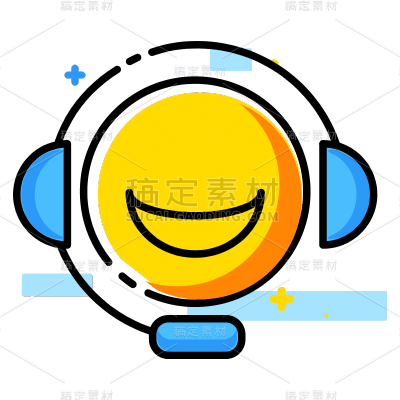 手绘-打车素材贴纸SVG-客服头像