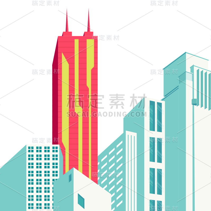 SVG-楼房贴纸