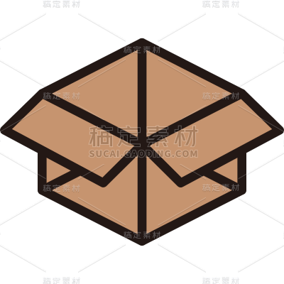 ICON-垃圾分类环保icon-SVG-纸箱
