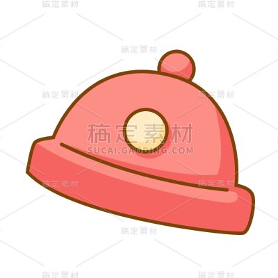 卡通-立冬节气氛围专题贴纸-帽子