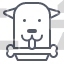 dog with bone