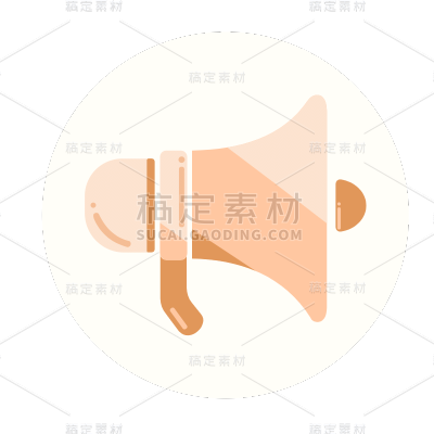 SVG-喇叭图标面性icon元素贴纸