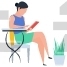 Girl Working