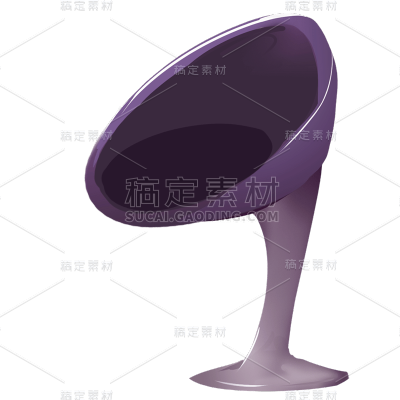手绘风教育培训插画贴纸-椅子