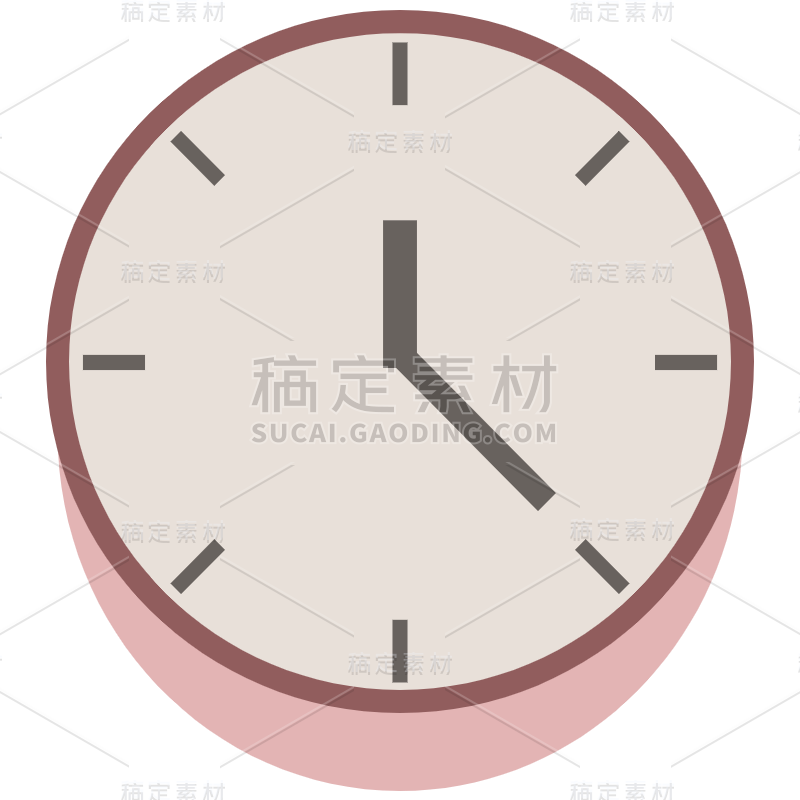 扁平-家居生活-SVG-时钟1