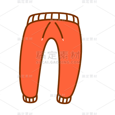 卡通-冬至氛围专题贴纸-裤子
