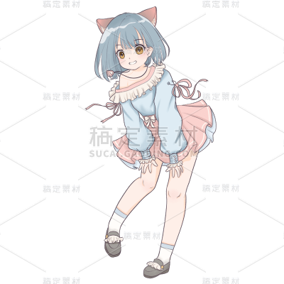 手绘小女孩洛丽塔人物6