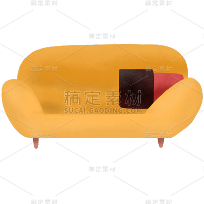 手绘-孕妇日常贴纸-沙发2