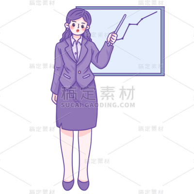 手绘-商务人物元素