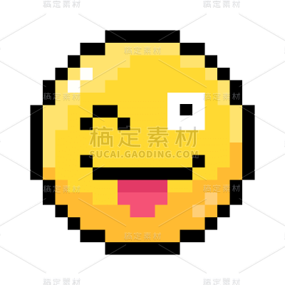 手绘-像素风贴纸套系SVG-调皮