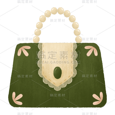 手绘-服饰单品贴纸-手提包