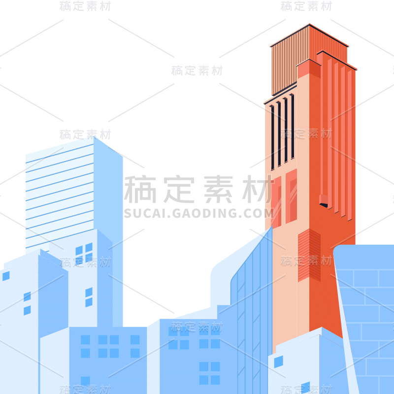 SVG-楼房贴纸