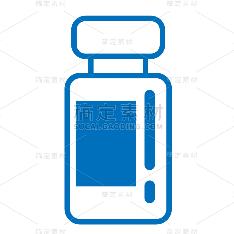 ICON-矢量医疗图标-药瓶