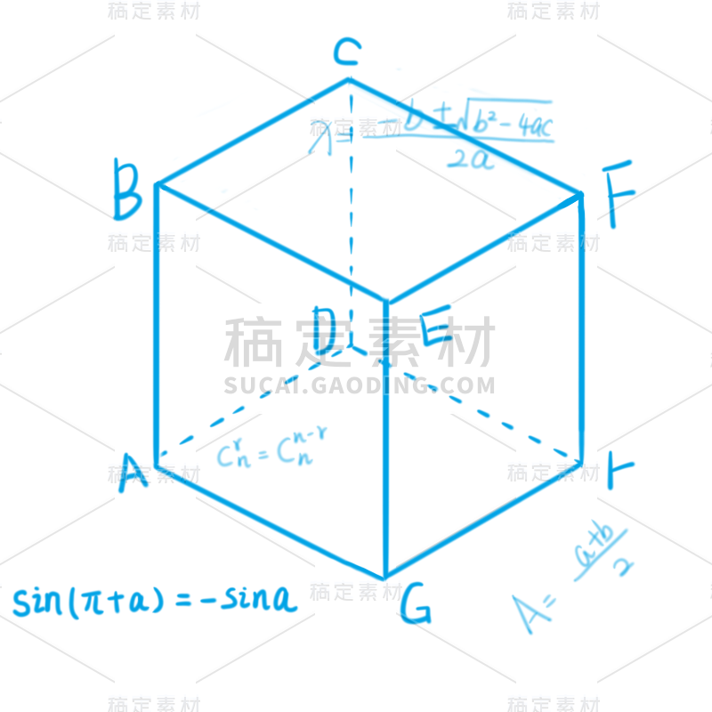 卡通风课程学科氛围元素