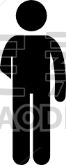 hand behind back