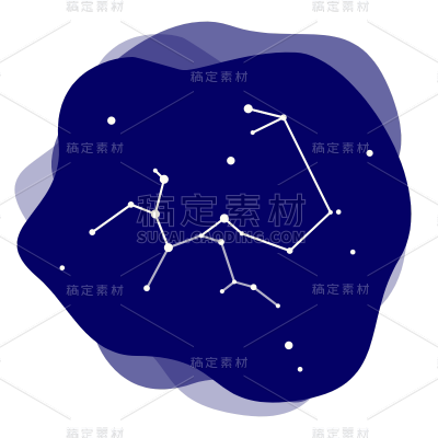 十二星座射手座星轨贴纸