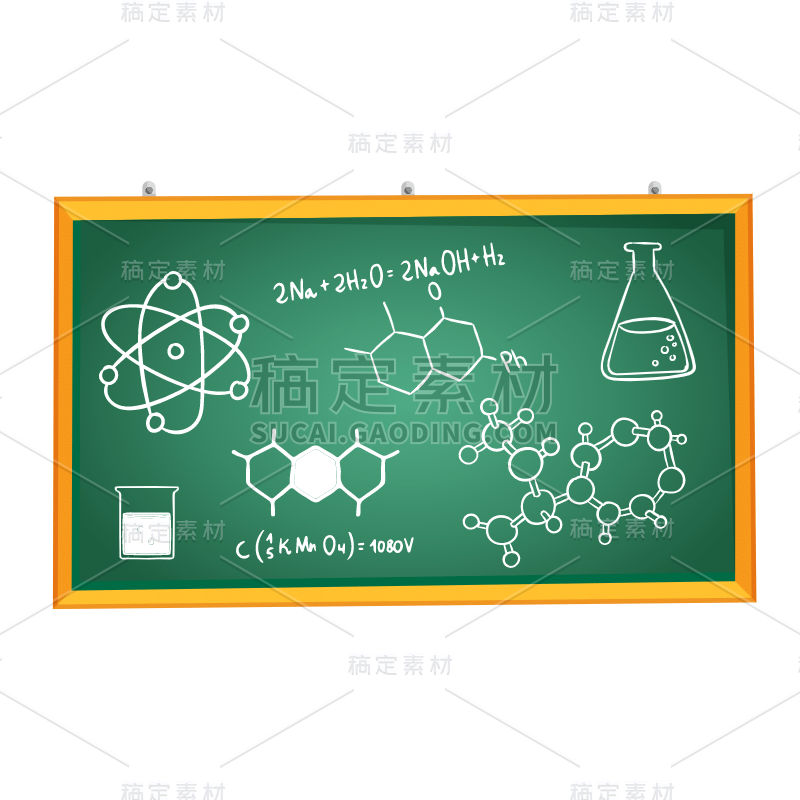 手绘-初高中课程辅导贴纸-黑板