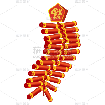 新春鞭炮主题贴纸