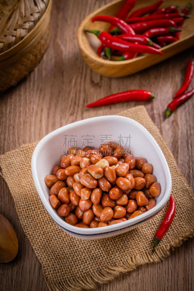 美食系列实景火锅食材中餐小菜花生米