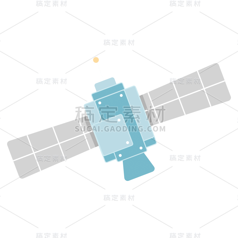 扁平-天文元素卫星贴纸10