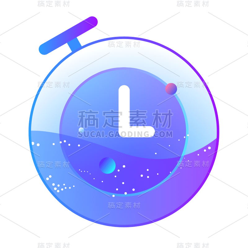 ICON-扁平科技风APPicon-时钟