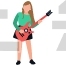 Female Playing Guitar