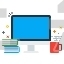 Personal, Desk, Computer, System, Coffee, Mug, Books
